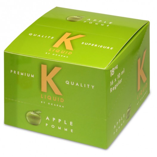 K Liquid Apple 16 x 10ml Bottle 1